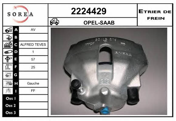 EAI 2224429 Brake caliper 2224429: Buy near me in Poland at 2407.PL - Good price!