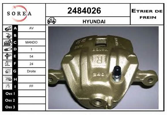 EAI 2484026 Brake caliper front right 2484026: Buy near me in Poland at 2407.PL - Good price!