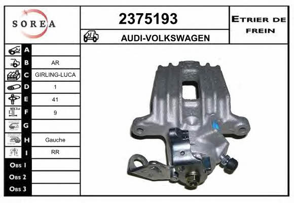 EAI 2375193 Brake caliper rear left 2375193: Buy near me in Poland at 2407.PL - Good price!