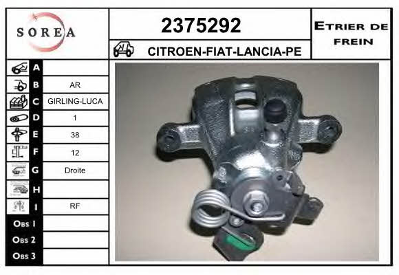 EAI 2375292 Brake caliper 2375292: Buy near me in Poland at 2407.PL - Good price!