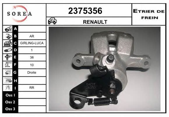 EAI 2375356 Brake caliper rear right 2375356: Buy near me in Poland at 2407.PL - Good price!