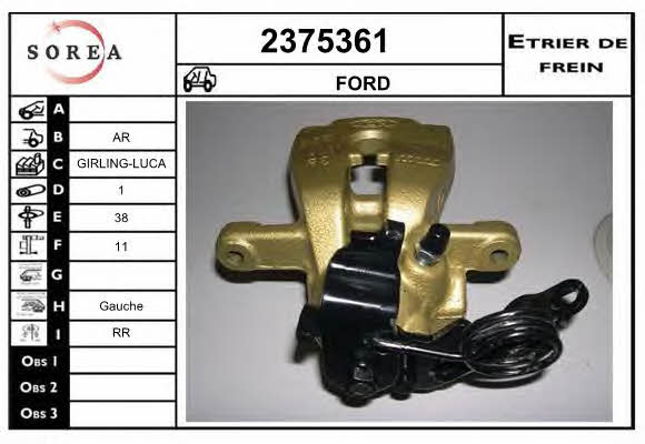 EAI 2375361 Brake caliper rear left 2375361: Buy near me in Poland at 2407.PL - Good price!