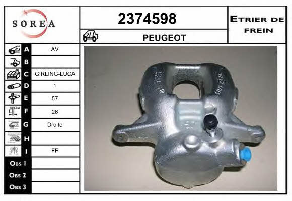 EAI 2374598 Brake caliper 2374598: Buy near me in Poland at 2407.PL - Good price!