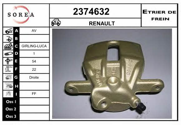 EAI 2374632 Brake caliper front right 2374632: Buy near me in Poland at 2407.PL - Good price!