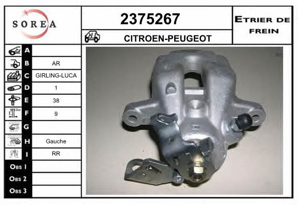 EAI 2375267 Суппорт тормозной задний левый 2375267: Отличная цена - Купить в Польше на 2407.PL!