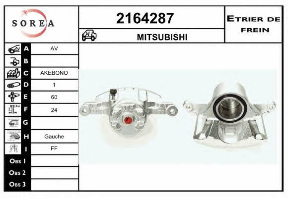 EAI 2164287 Brake caliper 2164287: Buy near me at 2407.PL in Poland at an Affordable price!