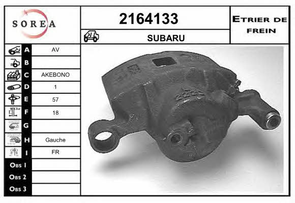EAI 2164133 Суппорт тормозной 2164133: Отличная цена - Купить в Польше на 2407.PL!