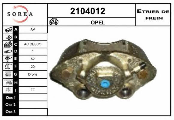 EAI 2104012 Brake caliper 2104012: Buy near me in Poland at 2407.PL - Good price!