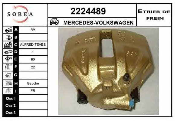 EAI 2224489 Суппорт тормозной передний левый 2224489: Отличная цена - Купить в Польше на 2407.PL!