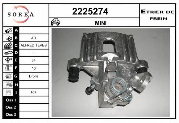 EAI 2225274 Bremssattel hinten rechts 2225274: Kaufen Sie zu einem guten Preis in Polen bei 2407.PL!