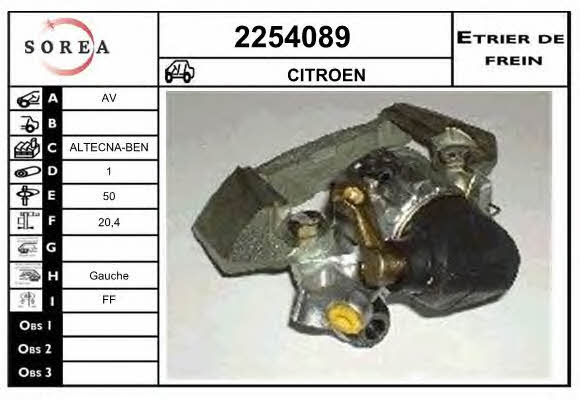 EAI 2254089 Brake caliper 2254089: Buy near me at 2407.PL in Poland at an Affordable price!