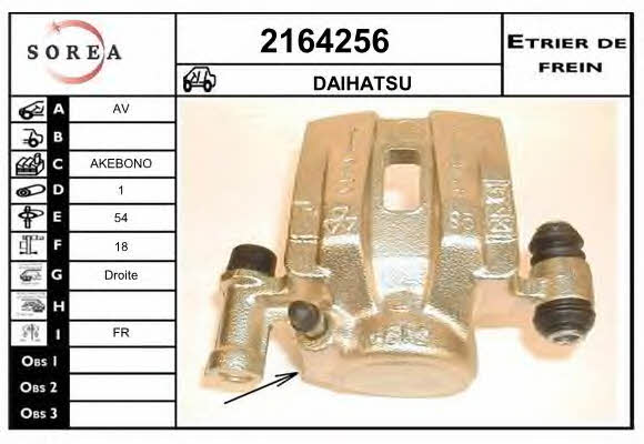 EAI 2164256 Brake caliper front right 2164256: Buy near me in Poland at 2407.PL - Good price!