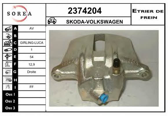 EAI 2374204 Суппорт тормозной 2374204: Отличная цена - Купить в Польше на 2407.PL!