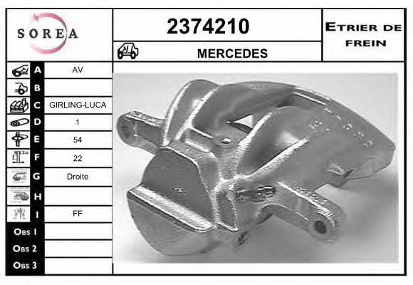 EAI 2374210 Brake caliper front right 2374210: Buy near me in Poland at 2407.PL - Good price!