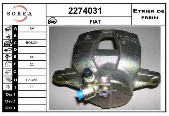 EAI 2274031 Brake caliper 2274031: Buy near me in Poland at 2407.PL - Good price!