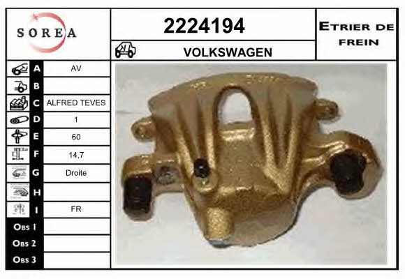EAI 2224194 Brake caliper 2224194: Buy near me in Poland at 2407.PL - Good price!