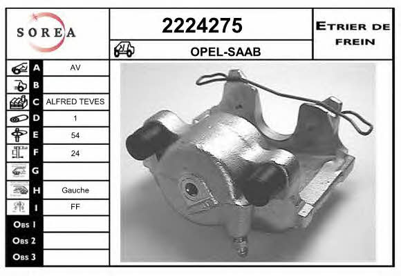 EAI 2224275 Brake caliper front left 2224275: Buy near me in Poland at 2407.PL - Good price!