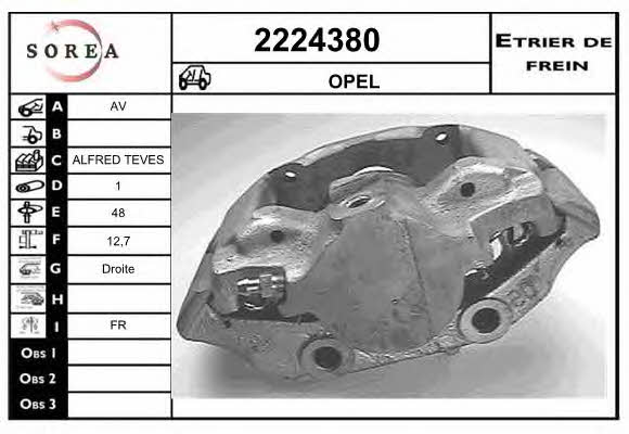 EAI 2224380 Brake caliper front right 2224380: Buy near me in Poland at 2407.PL - Good price!