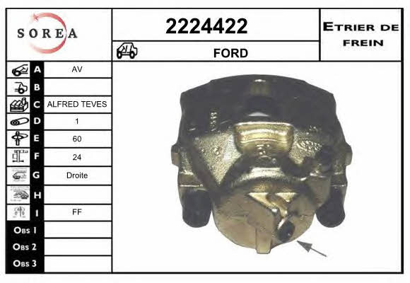 EAI 2224422 Brake caliper 2224422: Buy near me at 2407.PL in Poland at an Affordable price!