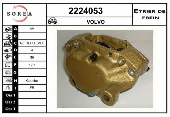 EAI 2224053 Brake caliper front left 2224053: Buy near me in Poland at 2407.PL - Good price!