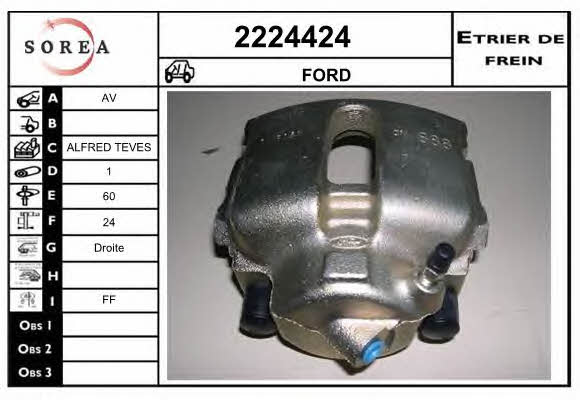 EAI 2224424 Brake caliper front right 2224424: Buy near me in Poland at 2407.PL - Good price!