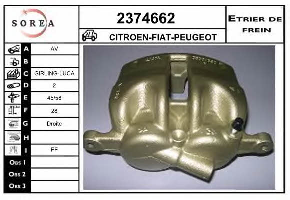 EAI 2374662 Brake caliper front right 2374662: Buy near me in Poland at 2407.PL - Good price!