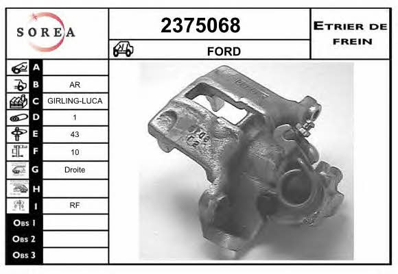 EAI 2375068 Brake caliper rear right 2375068: Buy near me in Poland at 2407.PL - Good price!