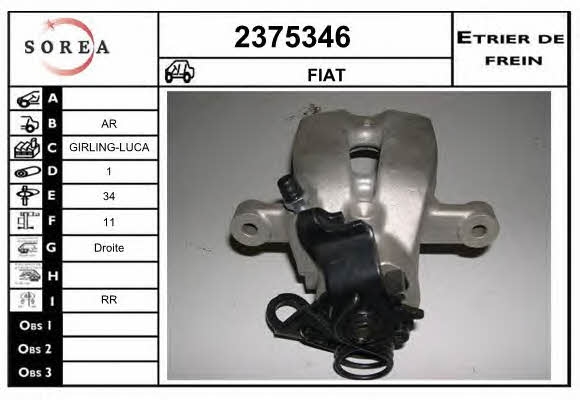 EAI 2375346 Brake caliper 2375346: Buy near me in Poland at 2407.PL - Good price!