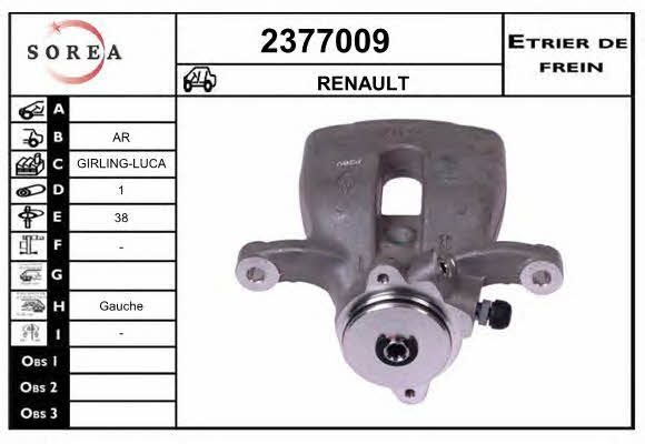 EAI 2377009 Brake caliper rear left 2377009: Buy near me in Poland at 2407.PL - Good price!