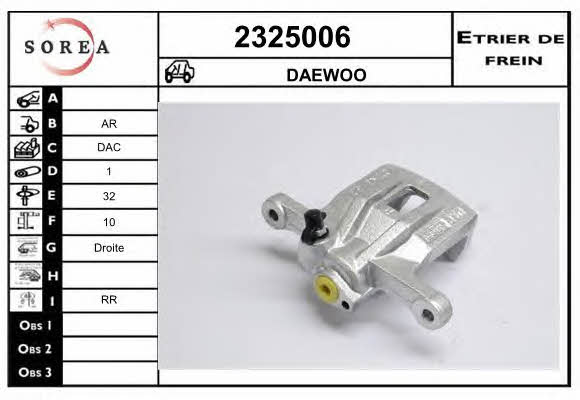 EAI 2325006 Brake caliper rear right 2325006: Buy near me in Poland at 2407.PL - Good price!