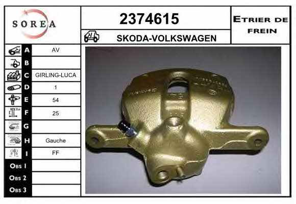 EAI 2374615 Bremssattel 2374615: Kaufen Sie zu einem guten Preis in Polen bei 2407.PL!