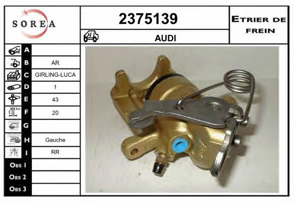 EAI 2375139 Brake caliper rear left 2375139: Buy near me at 2407.PL in Poland at an Affordable price!