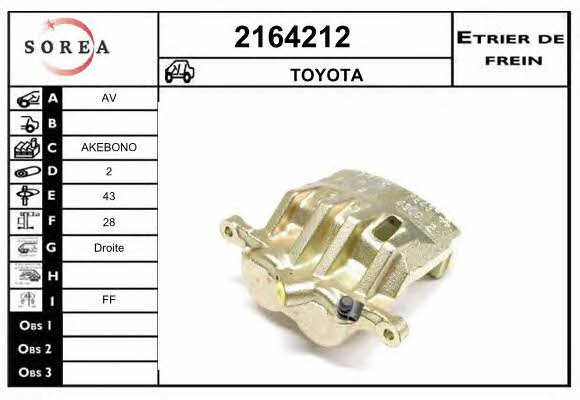 EAI 2164212 Суппорт тормозной 2164212: Отличная цена - Купить в Польше на 2407.PL!