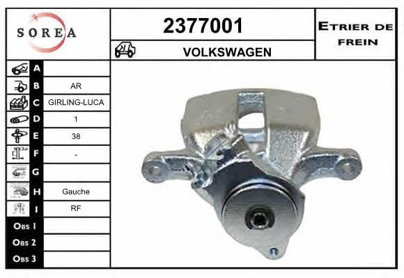 EAI 2377001 Суппорт тормозной 2377001: Отличная цена - Купить в Польше на 2407.PL!