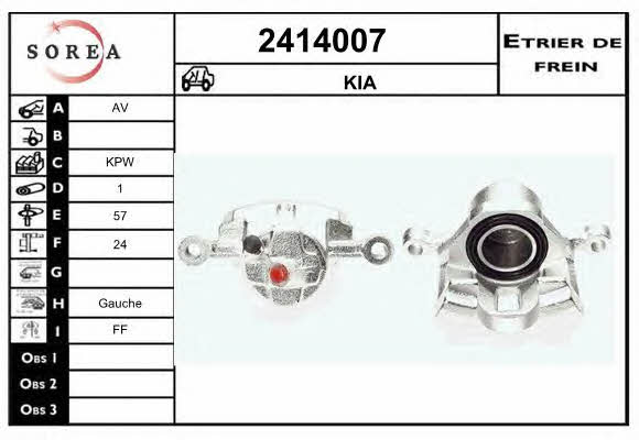 EAI 2414007 Brake caliper front left 2414007: Buy near me in Poland at 2407.PL - Good price!