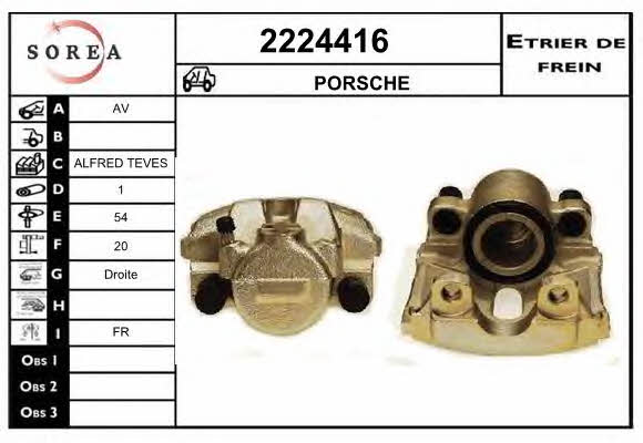 EAI 2224416 Brake caliper front right 2224416: Buy near me in Poland at 2407.PL - Good price!