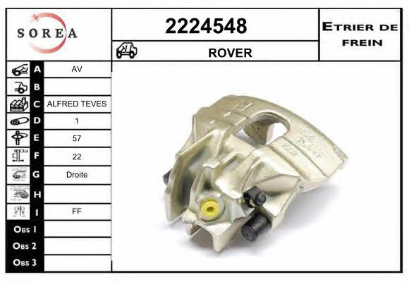 EAI 2224548 Brake caliper front right 2224548: Buy near me in Poland at 2407.PL - Good price!