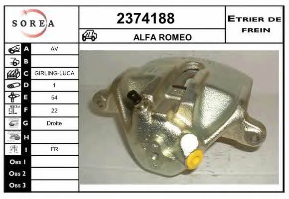 EAI 2374188 Brake caliper 2374188: Buy near me in Poland at 2407.PL - Good price!