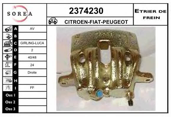EAI 2374230 Brake caliper front right 2374230: Buy near me in Poland at 2407.PL - Good price!