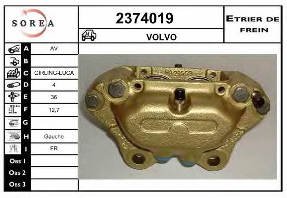 EAI 2374019 Bremssattel vorne links 2374019: Kaufen Sie zu einem guten Preis in Polen bei 2407.PL!