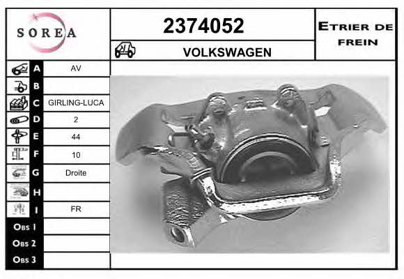 EAI 2374052 Brake caliper 2374052: Buy near me in Poland at 2407.PL - Good price!