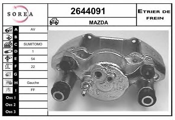 EAI 2644091 Суппорт тормозной 2644091: Отличная цена - Купить в Польше на 2407.PL!