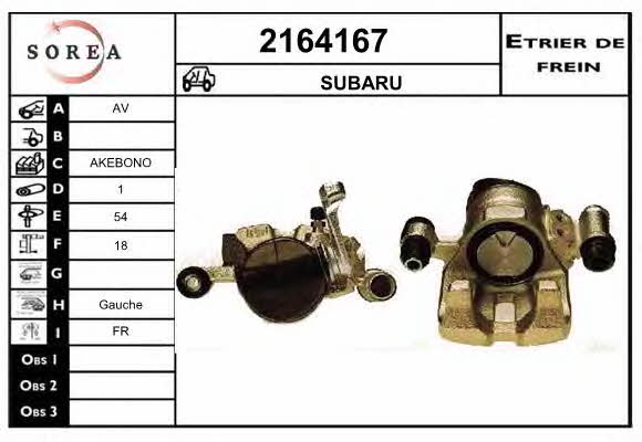 EAI 2164167 Суппорт тормозной 2164167: Отличная цена - Купить в Польше на 2407.PL!