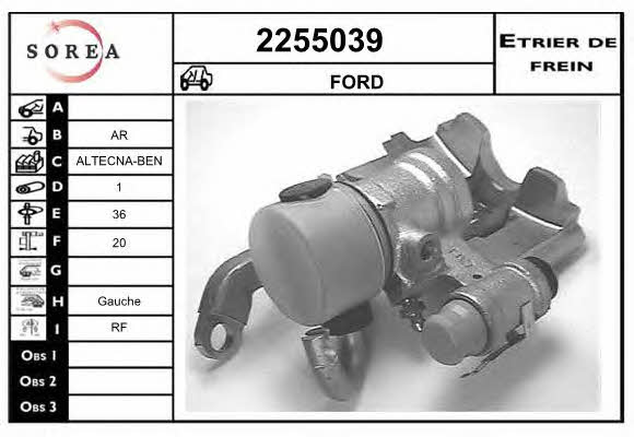 EAI 2255039 Brake caliper rear left 2255039: Buy near me in Poland at 2407.PL - Good price!
