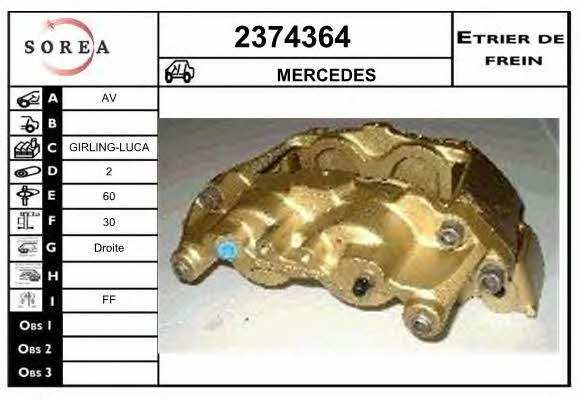 EAI 2374364 Zacisk hamulcowy przedni prawy 2374364: Dobra cena w Polsce na 2407.PL - Kup Teraz!