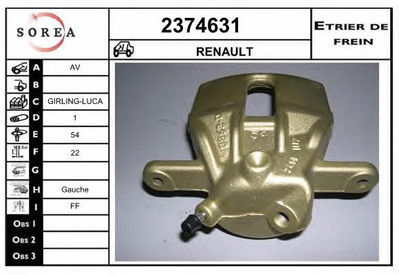 EAI 2374631 Суппорт тормозной передний левый 2374631: Отличная цена - Купить в Польше на 2407.PL!