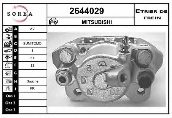 EAI 2644029 Brake caliper 2644029: Buy near me in Poland at 2407.PL - Good price!