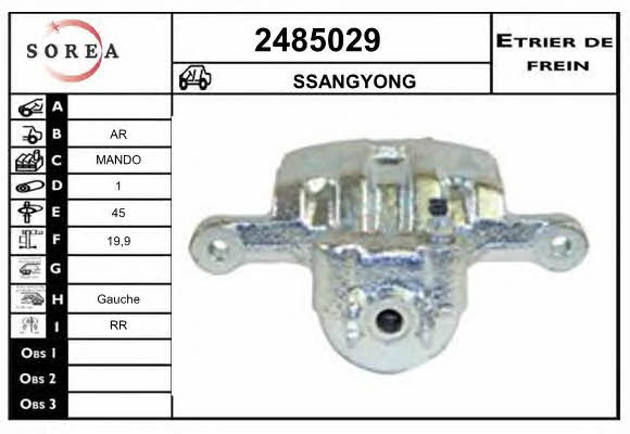 EAI 2485029 Brake caliper 2485029: Buy near me in Poland at 2407.PL - Good price!