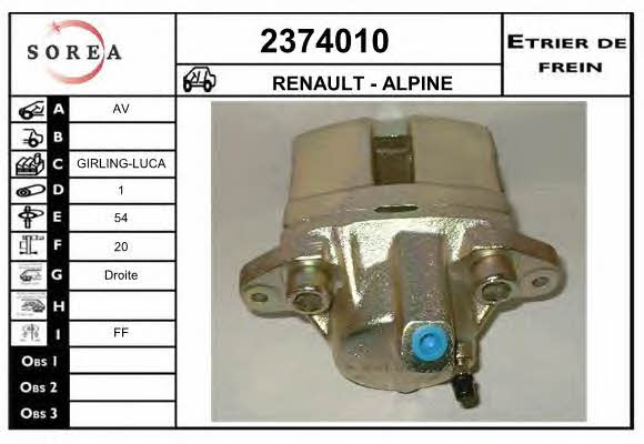 EAI 2374010 Brake caliper 2374010: Buy near me in Poland at 2407.PL - Good price!