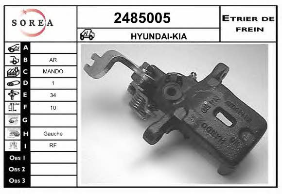 EAI 2485005 Brake caliper rear left 2485005: Buy near me in Poland at 2407.PL - Good price!